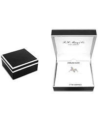 Diamond Butterfly Ring (1/10 ct. t.w.) Sterling Silver & 14k Gold-Plate