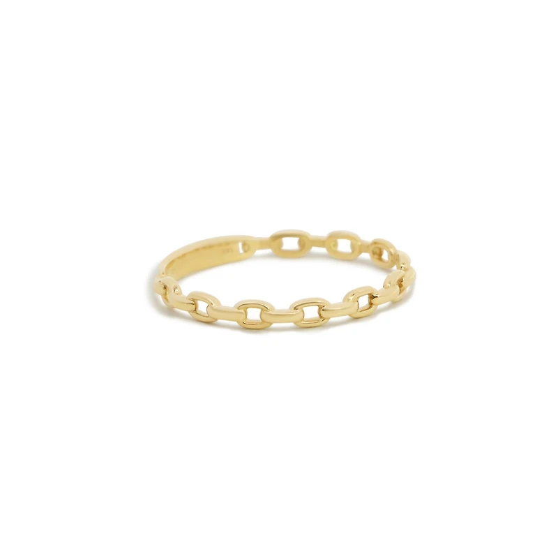 The Lovery Oval Link Ring 14K Yellow Gold
