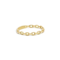 The Lovery Oval Link Ring 14K Yellow Gold