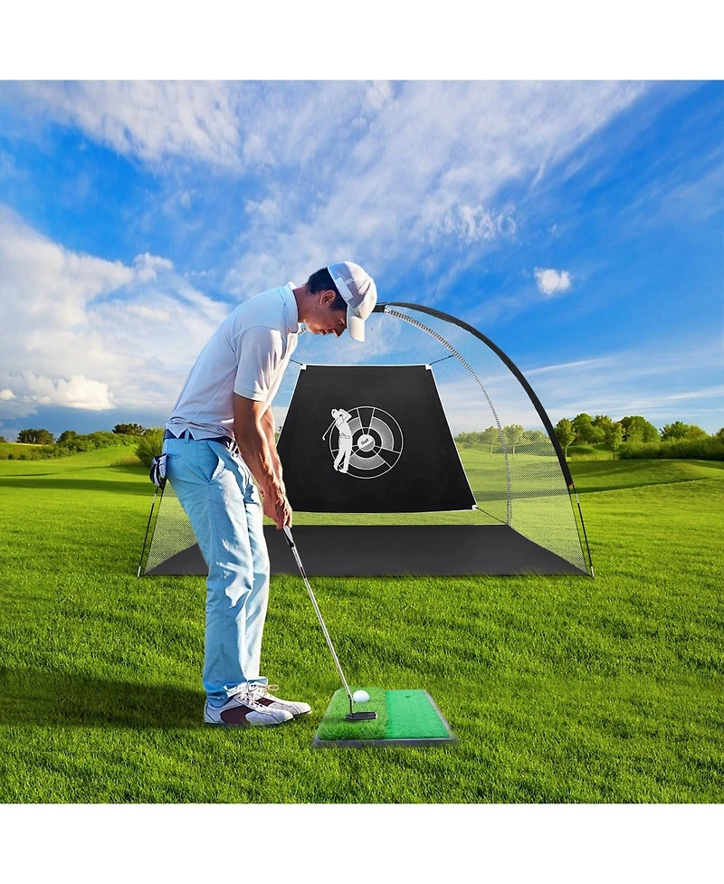 Skonyon 3-in-1 Portable 10 Feet Golf Practice Set