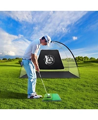 Skonyon 3-in-1 Portable 10 Feet Golf Practice Set