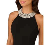 Adrianna Papell Women's Embellished Halter-Neck Gown