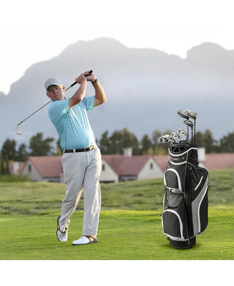 Skonyon Men's 9 Pieces Complete Golf Club Set-Gray