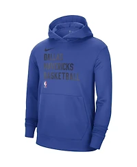 Nike Men's and Women's Royal Dallas Mavericks 2023/24 Performance Spotlight On-Court Practice Pullover Hoodie