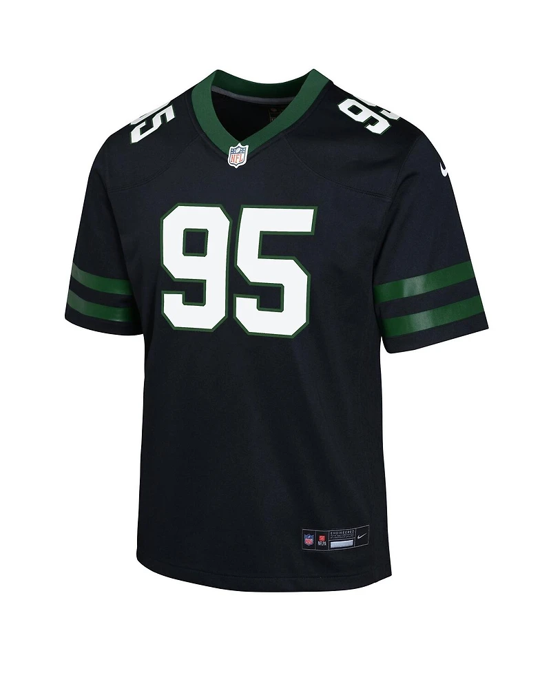 Nike Big Boys and Girls Quinnen Williams Legacy Black New York Jets Alternate Game Jersey