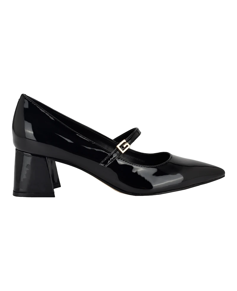 Guess Women's Zands Mary Jane Block Heel Pumps