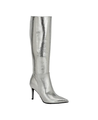 Guess Women's Richee Tall Shafted Pointy Toe Knee High Dress Boots