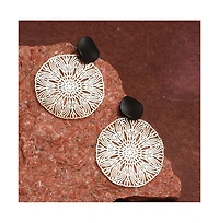 Sohi Women's Filigree Drop Earrings