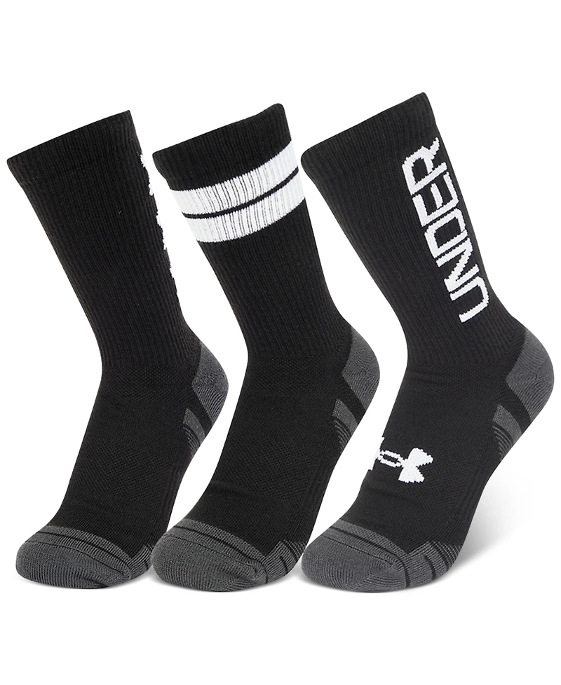 Under Armour Unisex Performance Tech 3-Pk. Moisture-Wicking Crew Socks