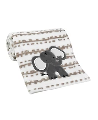 Lambs & Ivy Blanket & Plush Luxury Newborn Baby Gift Set - Gray Elephant