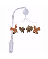 Bedtime Originals Sleepytime Bear & Fox Musical Baby Crib Mobile Soother Toy