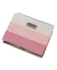 Lambs & Ivy Pink Ombre Foldable/Collapsible Storage Bin/Basket
