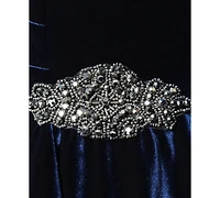 Alex Evenings Women's Velvet 3/4-Sleeve Sheath Dress