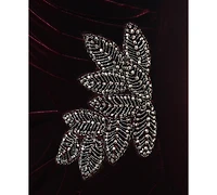 Alex Evenings Women's Velvet Off-The-Shoulder Evening Gown