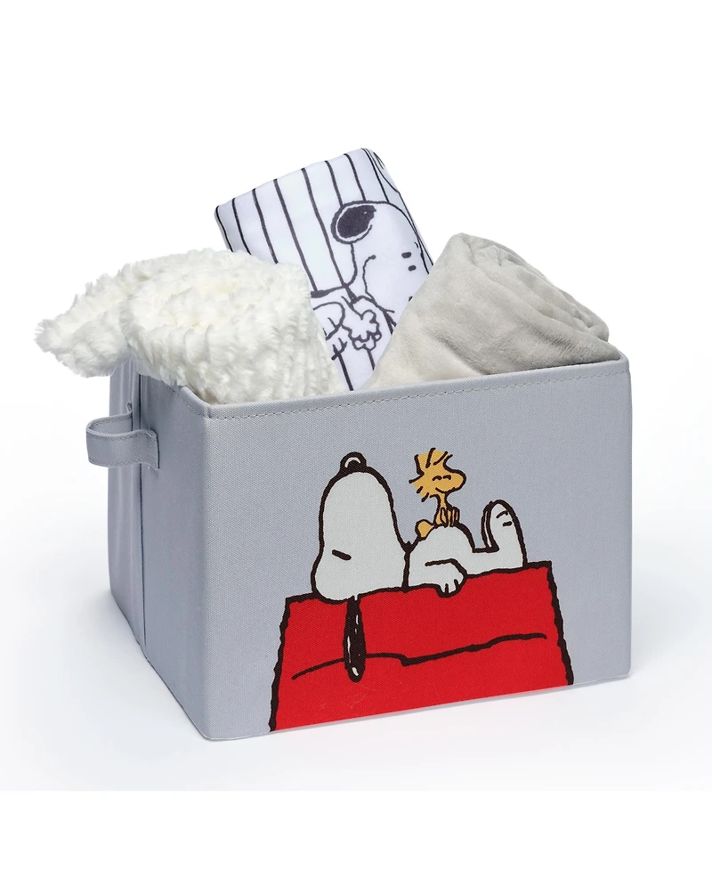 Lambs & Ivy Snoopy Foldable/Collapsible Storage Bin/Basket Organizer w/ Handles