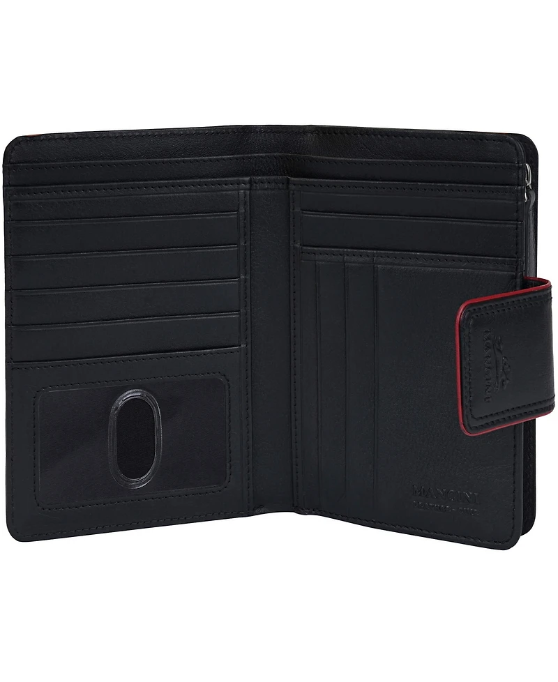 Mancini Women's Sonoma Rfid Secure Clutch Wallet