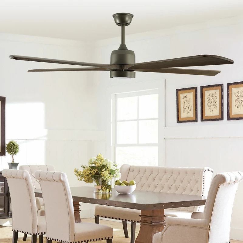 Streamdale Modern Wood Ceiling Fan with Light and Remote (60")
