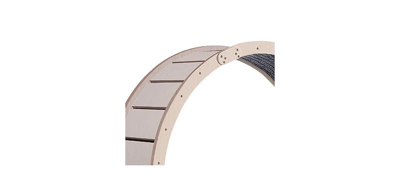 Simplie Fun Indoor Cat Exercise Wheel with Carpeted Surface