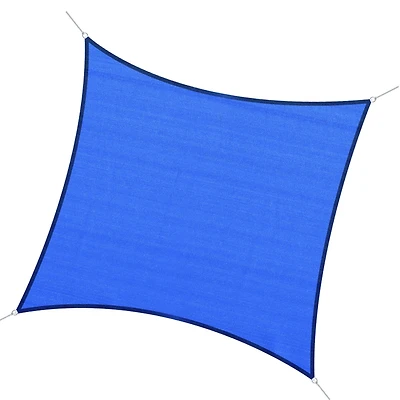 24' x 24' Sun Shade Sail Canopy, Uv Block for Patio Backyard Lawn Garden, Blue