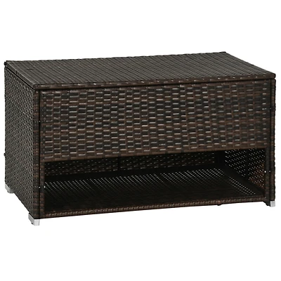 Outdoor Deck Box & Shoe Storage with Liner for Cushions, Toys, Tools