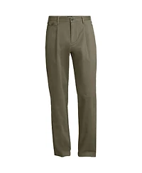 Lands' End Men's Knockabout Comfort Waist Relaxed Fit Pleated Front Chino Pant