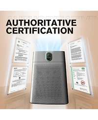 Morento Air Purifiers for Home Large Room up to 1076 Sq Ft with Pm 2.5 Display Air Quality Sensor, Remove 99.97% of Pet Hair with Double-sided Air Inl