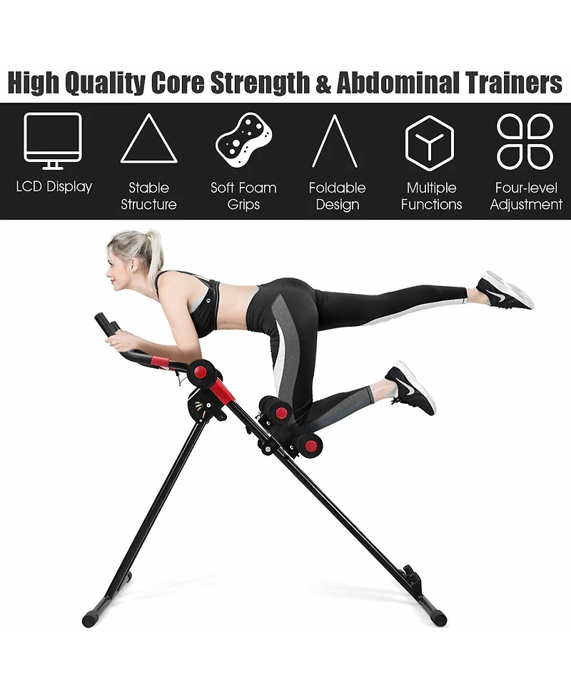 Abdominal Workout Equipment with Lcd Monitor for Home Gym