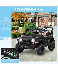12V Electric Kids Ride on Truck with Remote Control and Music-Pink