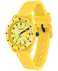 Lacoste Kids Mini Tennis Yellow Silicone Strap Watch 34.5mm
