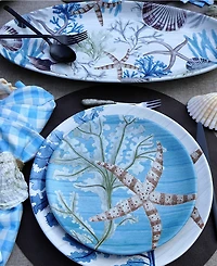 Certified International Beyond the Shore Set of 4 Salad Plates