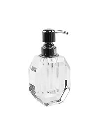 Lainy Home Octagon Crystal Soap Dispenser with Silver Pump