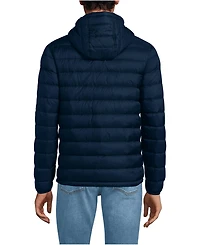 Lands' End Men's Tall Hooded Wanderweight Packable Down Jacket