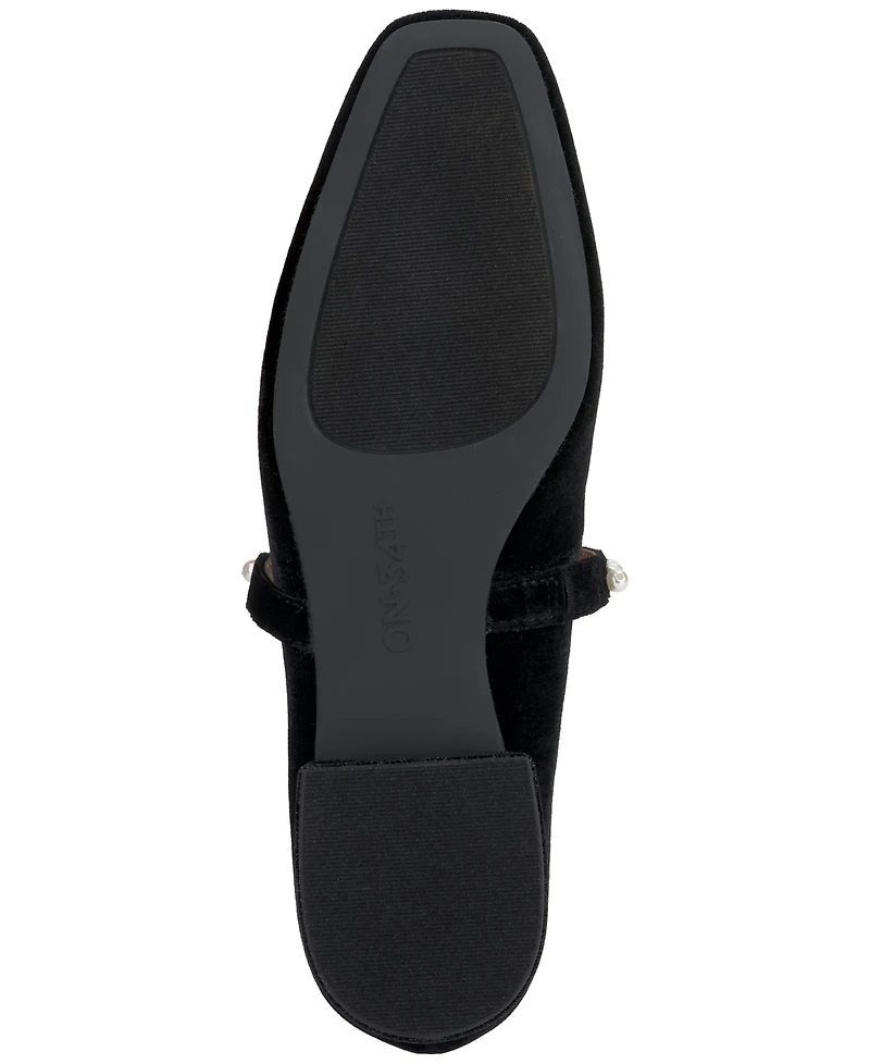 On 34th Sarrya Pearl Mary-Jane Flats, Created for Macy's