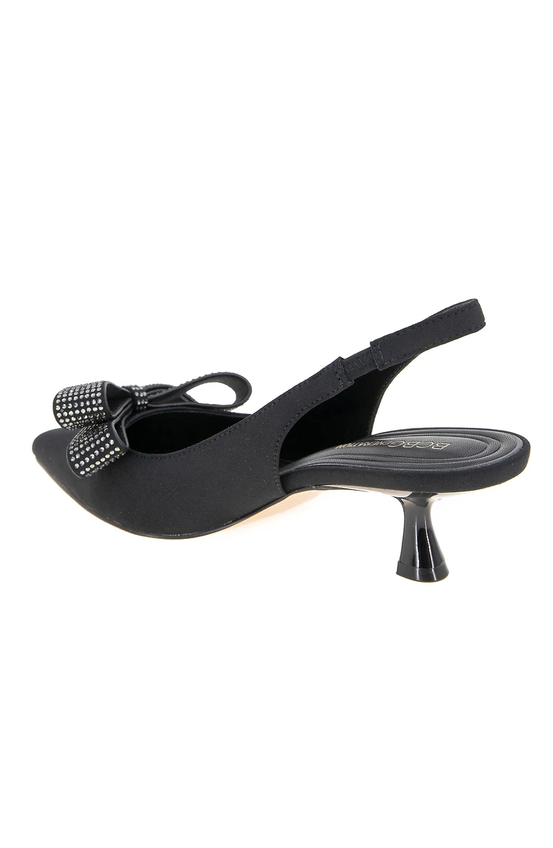 BCBGeneration Women's Kasti Slingback Kitten-Heel Bow Pumps