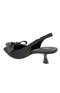 BCBGeneration Women's Kasti Slingback Kitten-Heel Bow Pumps