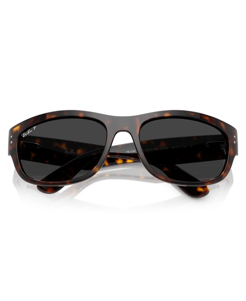 Ray-Ban Unisex Polarized Mega Balorama Sunglasses, RB2289