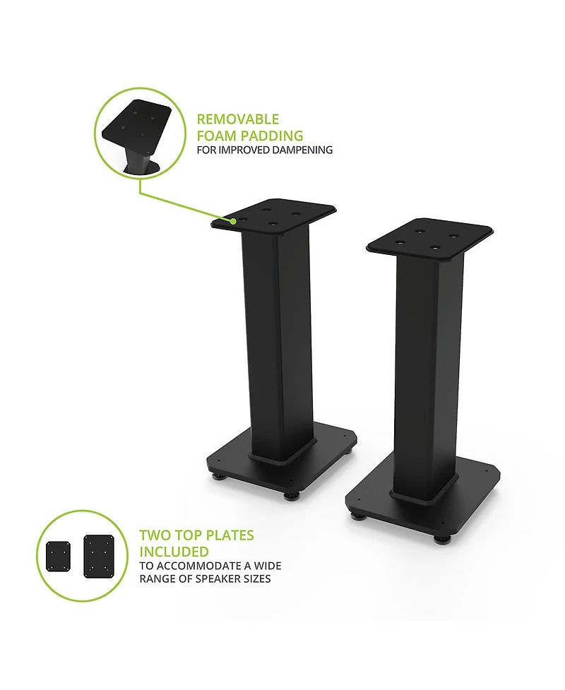Kanto SX22 22" Tall Fillable Speaker Stands with Isolation Feet