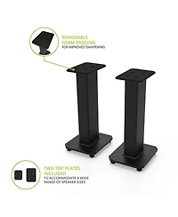 Kanto SX22 22" Tall Fillable Speaker Stands with Isolation Feet