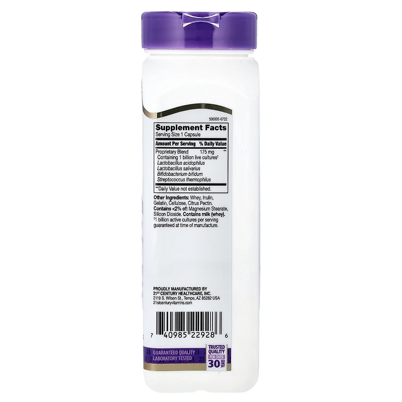 21st Century Acidophilus Probiotic Blend Capsules, 150 Count