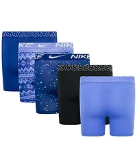 Nike Big Boys Dri-fit Polyester Color Holiday Briefs Underwear, 5-Pack