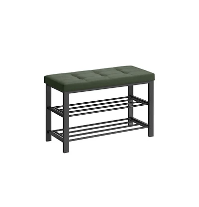 Slickblue Entryway Shoe Storage Bench with Cushion