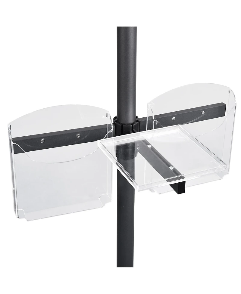 WinSpin Rectangular Serving Tray for Dual Use Prize Wheel Clear Acrylic Tradeshow Party