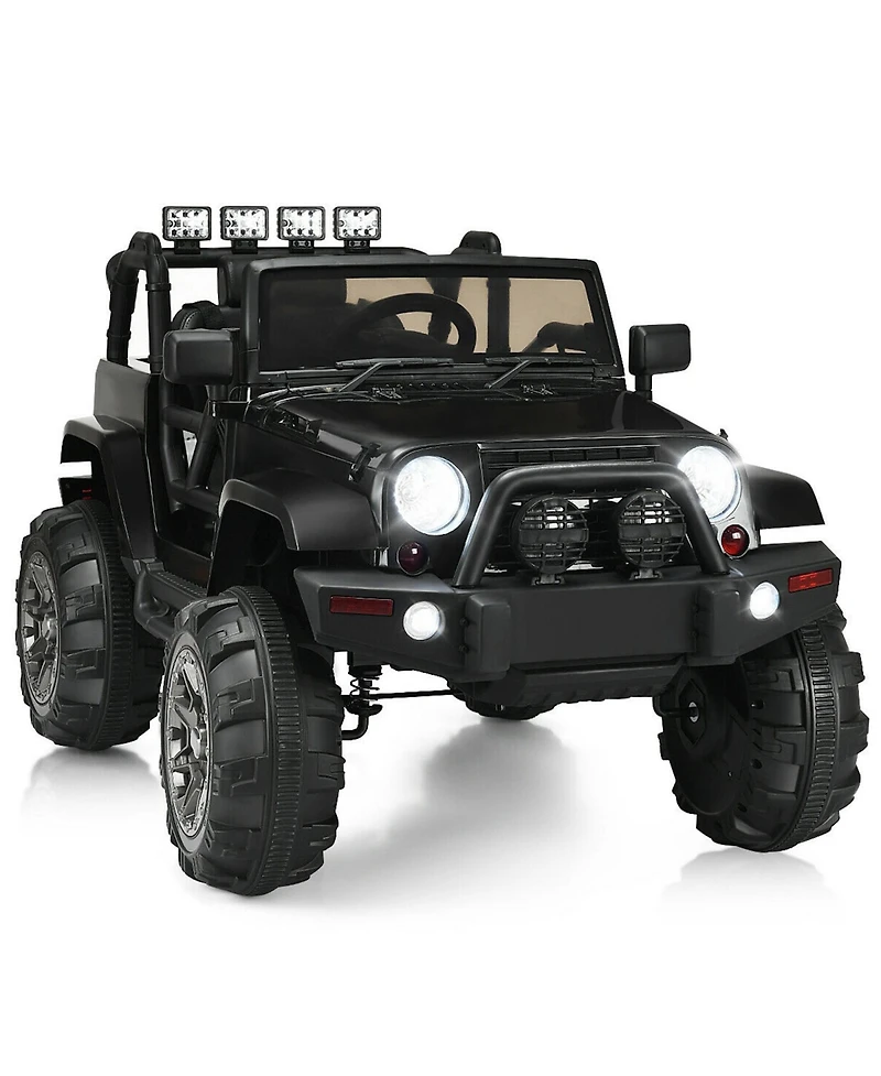 Gymax Electric 12V Kids Ride-on Car Truck Parent Control with 2.4 Ghz Remote Red