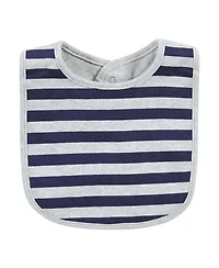 Hudson Baby Boys 5Pk Interlock Bibs