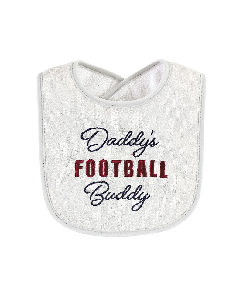 Hudson Baby Unisex Plush Fiber-Filled Cotton Terry Drool Bibs