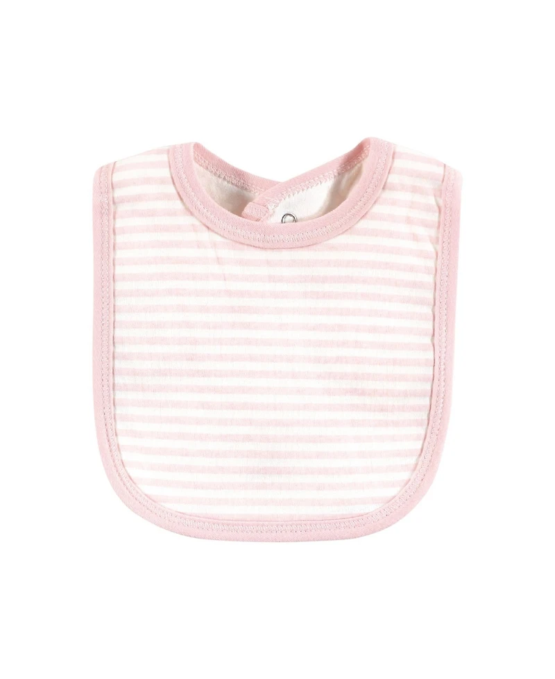 Touched by Nature Baby Girls and Boys Elephant Bibs, Pack of 5