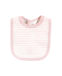 Touched by Nature Baby Girls and Boys Elephant Bibs, Pack of 5