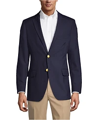 Lands' End Men's Tailored Fit Hopsack Blazer