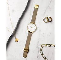Vincero Gold Women's Eros Petite Watch With Milanese Mesh Band