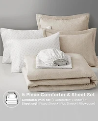 510 Design Camden Chambray 5-Piece.Comforter Set, Twin/Twin Xl